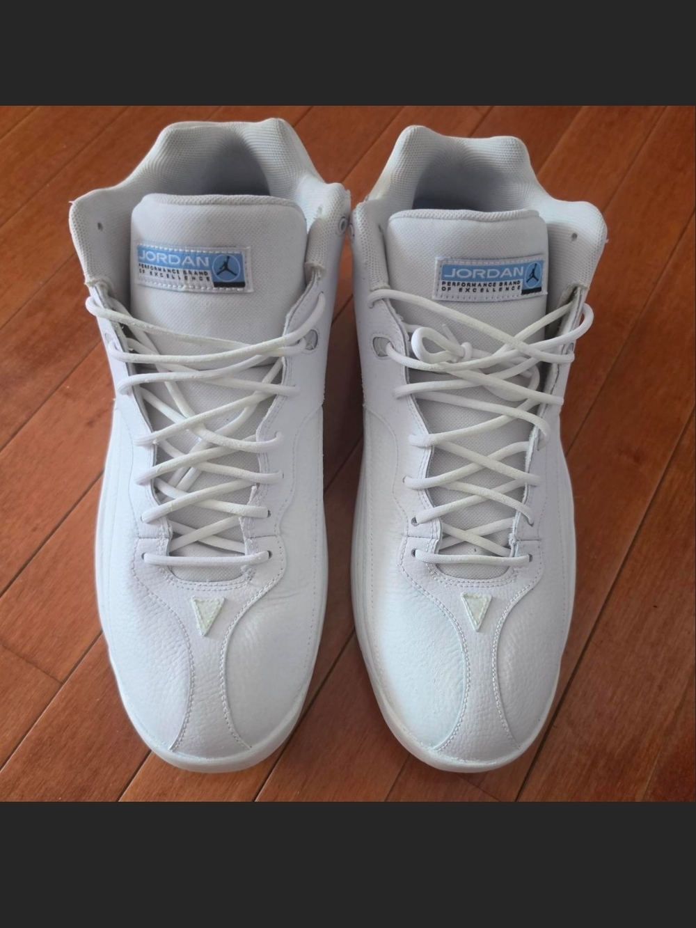 Jordan Men's White/Silver Mid-Top Sneakers